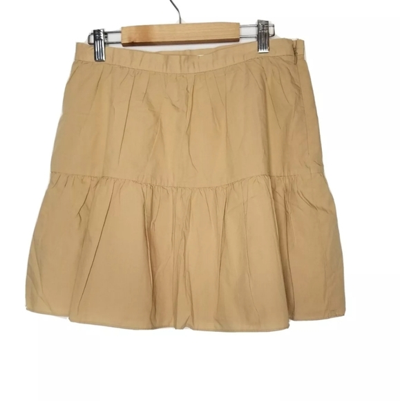 Madewell Dresses & Skirts - Madewell Brown/Khaki  Layered Pleated Mini Skirts